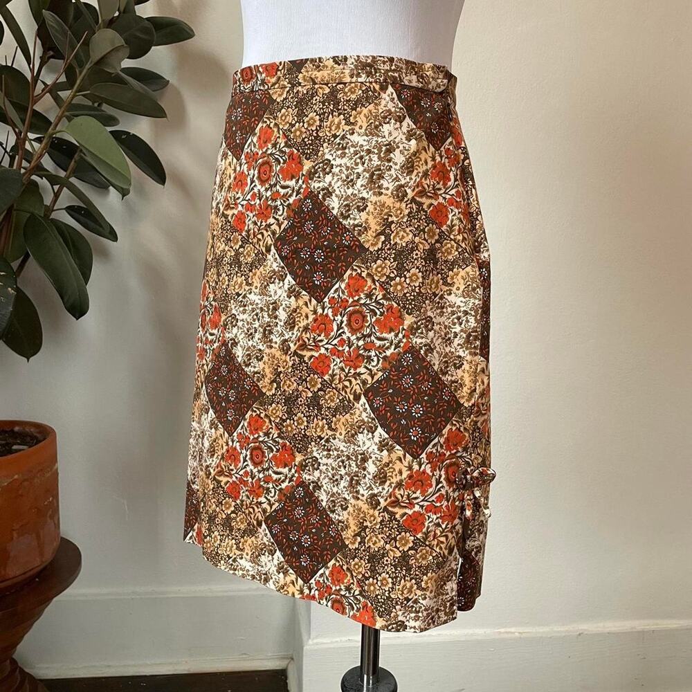Vintage Patchwork Quilt Bow Skirt